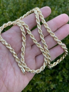 Luxury Iced Out Cuban Moissanite 10K Gold Plated Men's Hip Hop Link <b>Statement</b> <b>Necklace</b> - Product Image 5
