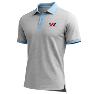 T-shirt décontracté pour homme, uni, tissé, à manches courtes, col chemise, pull-over, avec logo personnalisé, uniforme, été, premium, anti-humidité, ODM - Product Image 6