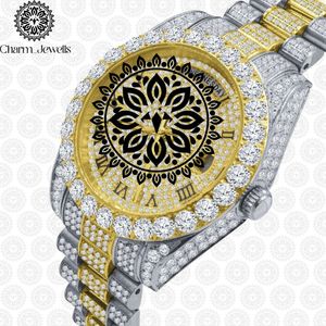Reloj de Lujo Charm_Jewells de Acero Inoxidable, Esfera Redonda de 38 mm con Incrustaciones de Diamantes, Cuarzo Analógico, Correa de Moda para Mujer de 18 mm - Product Image 4