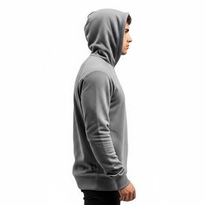 Sudadera con Capucha Premium para Hombre, Invierno, Gimnasio, Logotipo Personalizado, Felpa, Mezcla de Algodón de Alta Calidad, Sudadera Deportiva, Teñido en Prenda, Secado Rápido - Product Image 2