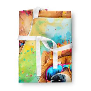 Chow Chow Hippie Dawg Unisex Large Multicolor <b>Kitchen</b> <b>Apron</b> for Cooking Baking Crafts Gardening-Adult <b>Women</b> and Men - Product Image 3