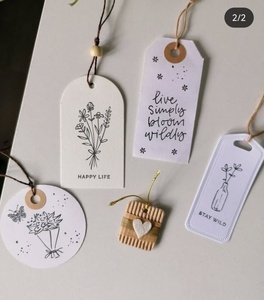 Luxury Handmade Paper Swing Tags for Fashion Retail Accessories and Gift Uses Hang Tags <b>Shoes</b> Bags Clothing Product Uses 2026 - Product Image 2