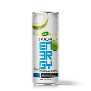 น้ำมะพร้าวอิออนิก รสชาติสดชื่น ขนาด 250 มล. บรรจุกระป๋อง พร้อมดื่ม แพ็ค 24 กระป๋อง รับผลิตแบบ OEM และฉลากสินค้าส่วนตัว - Product Image 1