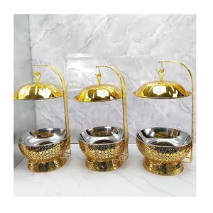 Juego de Recipientes para Buffet, Calentador de Alimentos de Acero Inoxidable, Estilo Lujoso y Moderno para Uso en Hoteles/Restaurantes - Product Image 5