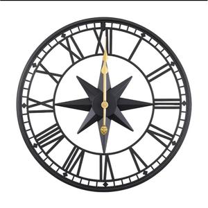 <b>Modern</b> Circular Framed Metal <b>Wall</b> <b>Clock</b> Black Art Design Latest Arrival Handmade Round <b>Clock</b> For Home & Office Decor Ideas - Product Image 3