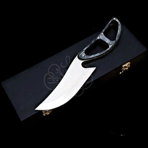 Vente en gros de couteaux de chasse en acier D2 faits à la main sur mesure avec étui en cuir, fournisseur de couteaux de survie OEM Bushcraft - Product Image 3