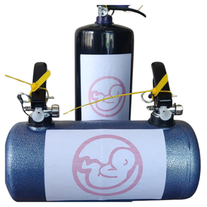 High Demanded Double Jet Color Powder Blaster Twin Nozzle Color Cannon Long Range Bulk Packing Festivals & Gender Reveal Events - Product Image 1