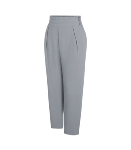 Pantalon de fitness respirant à séchage rapide pour femmes de haute qualité Logo personnalisé bas quantité minimale de commande mi-plat pour les activités intérieures décontractées en plein air été - Product Image 1