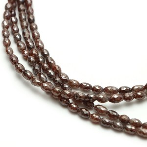 Perles de diamant brun naturel facettées en forme de baril, de 2x3mm à 3x5mm, 16 pouces, perles de pierres précieuses en vrac pour la fabrication de bijoux, vente en gros - Product Image 4