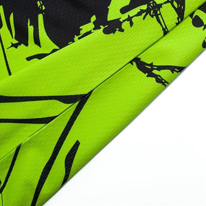 Camiseta de Motocross de Manga Larga para Hombre, Sublimada, de Secado Rápido, con Estampado en Negro, Blanco y Verde Lima - Product Image 6