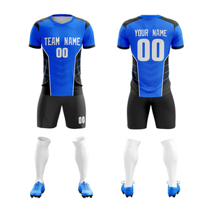 Conjunto de Camiseta de Fútbol Unisex Personalizada, Verde y Negro, Manga Corta, Sublimada, Absorbente de Humedad, Ajuste Atlético, Nombre del Equipo Impreso, Letra a Cuadros - Product Image 3