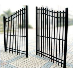 Puerta Batiente para Entrada de Vehículos de Estilo Moderno, de Hierro y Aluminio, Impermeable, con Recubrimiento en Polvo, Galvanizada, de Alta Calidad y Fácil Instalación - Product Image 4