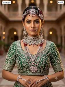 Elegant High Quality Brass Bridal Engagement Wedding Anniversary Party Gift Ethnic Fashion Rhodium Plated Zircon Jewelry <b>Set</b> - Product Image 6