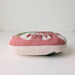 Classic Embroidered Beaded Handbag With Floral Pattern <b>Pink</b> White Yellow Design Custom Shape Wedding Favor <b>Gift</b> Bag - Product Image 6