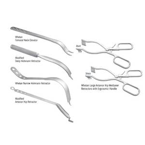 Juego de Instrumentos Ortopédicos Básicos de Abordaje Anterior, 7 Piezas, Herramientas Quirúrgicas Reutilizables para Uso en Hospitales y Clínicas Veterinarias - Product Image 1