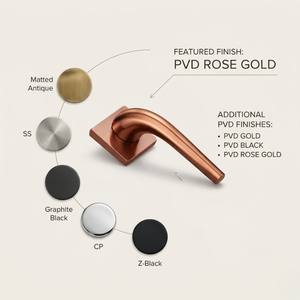 Designer Brass Mortise Door <b>Handle</b> Set | Premium Lever <b>Handles</b> in Antique,Black,Graphite & Gold Finish for Modern Home Interiors - Product Image 5