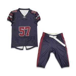 Tenues de football américain sur mesure, professionnelles, grandes tailles, manches courtes, imprimées, respirantes, séchage rapide, ensemble pour adultes - Product Image 1