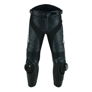 Pantalones de Motociclismo de Cuero Unisex, Transpirables y Flexibles, con Características de Seguridad, Estilo Moderno, para Todas las Temporadas - Product Image 1