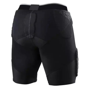 Mens Black Padded Compression Shorts Elastic Waist Athletic Base Layer Impact Protection Training Fitness Sports Performance - Product Image 2