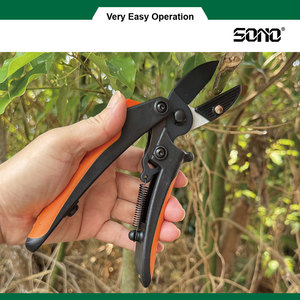 กรรไกรตัดแต่งกิ่งแบบพกพา SONO G704 สำหรับงานอุตสาหกรรม DIY OEM ด้ามจับพลาสติกนุ่มกันลื่น TPR ใบมีดเหล็กกล้าคาร์บอนเคลือบ PTFE - Product Image 3