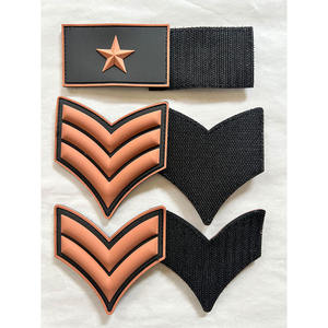 Parche de Goma 3D con Forma de Flecha, Marrón y Negro, en Relieve, Adhesivo, Decorativo para Ropa - Product Image 2