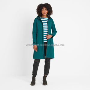 Vente chaude Deep Teal femmes Enya Softshell longue veste prix usine manches longues et coupe-vent femmes course vestes de plein air - Product Image 3