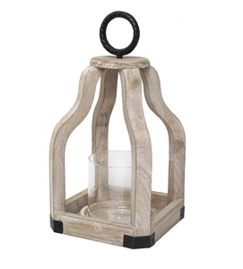 Trusted Manufacturer Warm <b>Light</b> Wooden Lantern Decorative Candle Holder For Garden Balcony And Wedding Party Display - Product Image 6