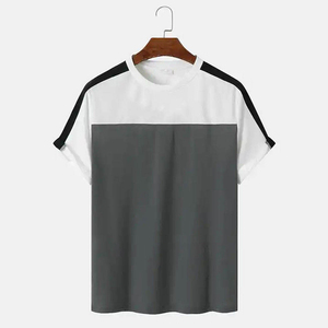 Camiseta informal para hombre, 100% algodón, de manga corta, con diseño personalizado, fabricada en fábrica, precio al por mayor. - Product Image 1