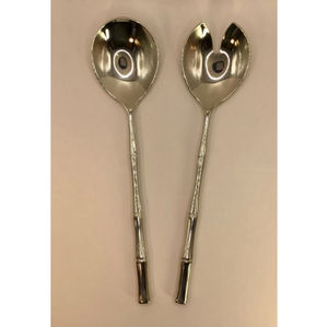 Ensemble de serveurs à salade en acier inoxydable au design élégant en forme de nid d'abeille avec poignées en forme d'abeille dorées, ustensiles de service de cuisine design, bon prix - Product Image 6