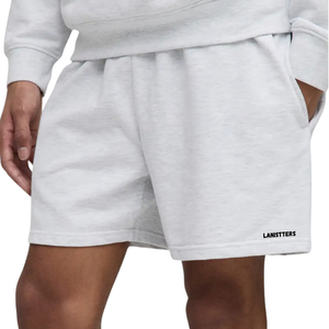 <b>Mens</b> <b>Fleece</b> <b>Shorts</b> Elastic Waist Side Pockets Relaxed Fit Open Hem Casual Custom Wholesale OEM Manufacturer Supplier Bottoms B2B - Product Image 3