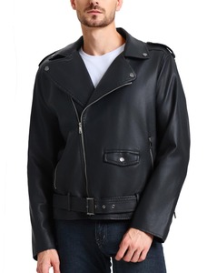 Durable <b>Men</b> <b>Leather</b> <b>Jacket</b> with Premium Quality Finish and Comfortable Wear - Product Image 3