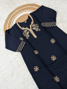 ชุดคุรติผ้าไหมสามชิ้น ดีไซน์ใหม่ สีสันสดใส ปักลายหนัก ลวดลายโดดเด่น ใส่สบายในฤดูร้อน เหมาะสำหรับงานปาร์ตี้ สำหรับผู้ใหญ่ - Product Image 6