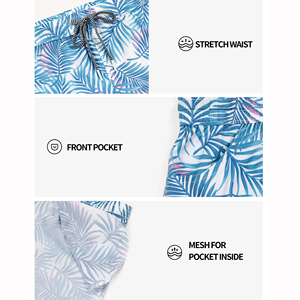 Shorts de bain pour femmes sur mesure, mi-cuisse, taille haute élastique, coupe régulière, respirant, séchage rapide, 100% polyester, logo personnalisé - Product Image 6