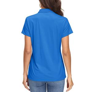 Chemises polo pour femmes OEM de haute qualité avec logo personnalisé, manches courtes, durables, élégantes, faciles à porter. - Product Image 6
