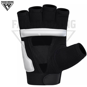 Gants de combat UFC, boxe, MMA en cuir PU pour adultes, couleur noir et blanc, fabrication au Pakistan, service OEM, modèle 2026, très demandés - Product Image 4