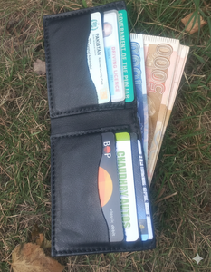 Wholesale Custom Logo Cowhide Leather Short <b>Wallet</b> Open Closure RFID Feature Candy - Product Image 2