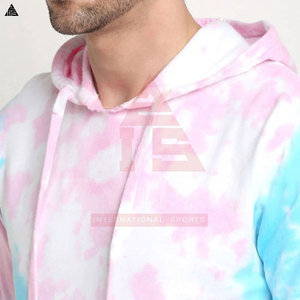 Sudadera con Capucha Tie Dye para Hombre, Estilo Nuevo, Informal, Básica, de Algodón Mezclado, Diseño Personalizado, Tendencia Actual - Product Image 3