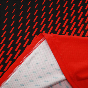 Camiseta de Motocross Sublimada con Estampado Completo en Negro y Rojo, Resistente al Viento, Talla Grande, para Verano e Invierno, para Equipo de Carreras - Product Image 5