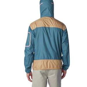 Direct Factory Supply <b>Men</b> Color Block Hooded Windbreaker <b>Jacket</b> Half Zip Lightweight Trendy Outdoor <b>Running</b> Hiking Windproof - Product Image 2