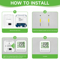 Medidor de Temperatura y Humedad Tzone MTD501 con Configuración de Menú Inteligente, Anti-Interferencia, Salida 4-20mA