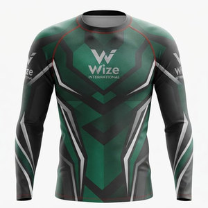 ODM customized High Quality Custom Rash Guard <b>Men</b> Wholesale Spandex Bjj Rash Guard Surfing Diving <b>Compression</b> <b>Shirts</b> - Product Image 1