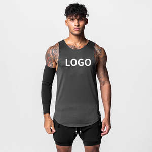 Débardeur de sport pour homme personnalisé avec logo, séchage rapide, idéal pour la course à pied, le fitness et le cyclisme en extérieur – Vente en gros - Product Image 4