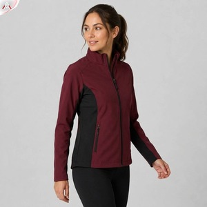 Chaqueta Softshell para Mujer, Cálida, Transpirable, Tejido Elástico, Ajuste Cómodo, Resistente al Viento, Chaqueta para Viajes y Senderismo - Product Image 4