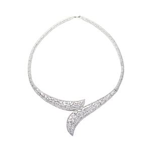 Joyería clásica de boda, collar de circonita cúbica para mujer - Product Image 1