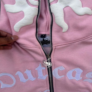 Sweat à capuche intégral zippé pour homme en molleton de coton, personnalisable pour broderie, coupe oversize, directement de l'usine à prix raisonnables - Product Image 4