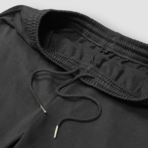 Nuevo Conjunto de Camiseta y Pantalones Cortos de Cuello Redondo para Hombre, Color Sólido, Hecho de Poliéster, Elegante y Versátil - Product Image 4