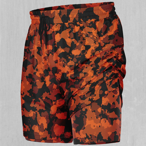 Shorts de bain décontractés pour hommes, imprimés par sublimation, respirants, écologiques, coupe-vent, séchage rapide, taille mi-haute élastique, en polyester et coton - Product Image 6