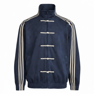 Chaqueta de Hombre para Primavera/Otoño 2026, Cuello Alto, Bolsillos Holgados, Chaqueta con Logotipo Personalizado OEM, Chaquetas para Hombre - Product Image 1