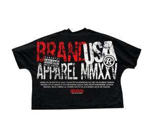 Camiseta Negra de Talla Grande para Hombre, Corte Regular, Manga Corta, Algodón Satinado, Transpirable, Sólida, Otoño, Casual, Hip Hop - Product Image 6