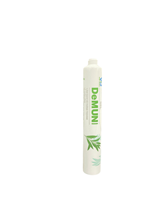 Tube cosmétique en plastique blanc, conteneur en acrylique, emballage personnalisé imprimé pour gel, crème, nettoyant - Product Image 1